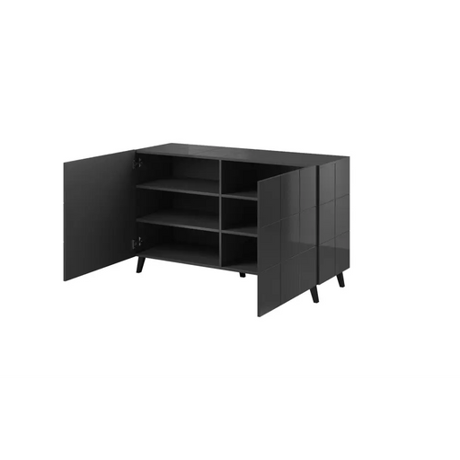 Бюфет Cama 2D REJA графитено сиво гланц/графитено сиво гланц