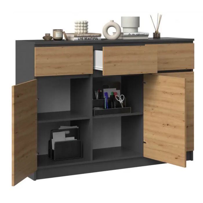 3D3S скрин 120x40x97 см антрацит/artisan