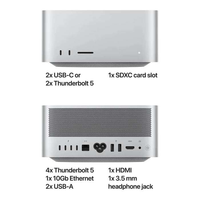 APPLE Mac Studio M3 Ultra чип с 28-ядрен CPU 60-ядрен GPU 96GB 1TB
