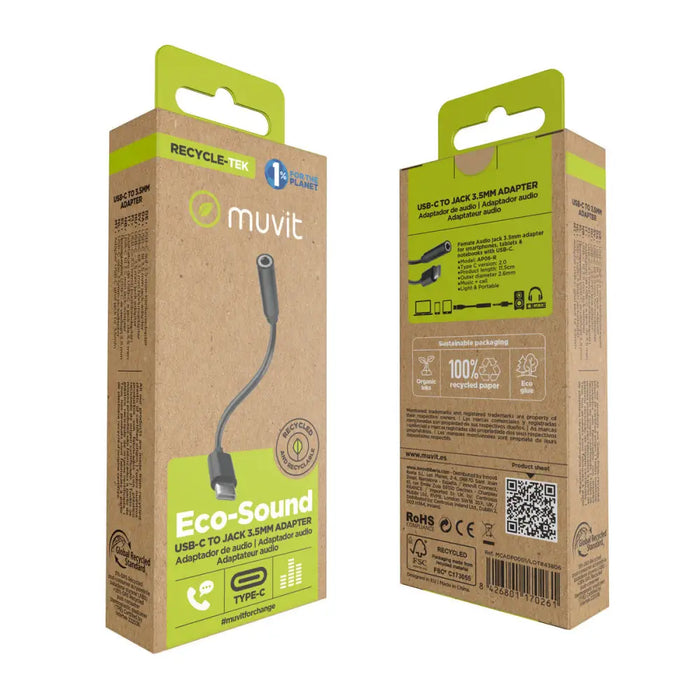 Адаптер за USB-C към Jack 3.5 mm Muvit for Change JDS-C35