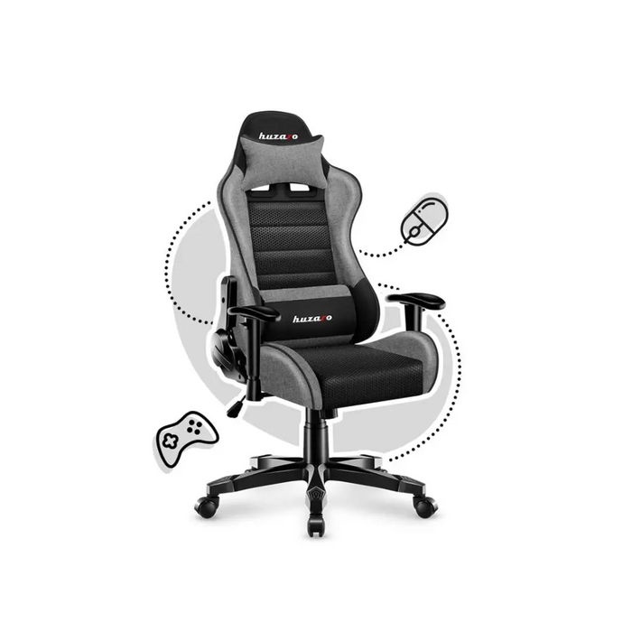 Геймърски стол за деца Huzaro HZ-Ranger 6.0 Grey Mesh сиво