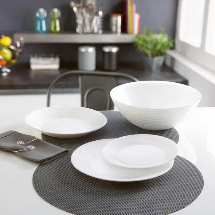 СЕРВИЗ ЗА ХРАНЕНЕ 19 ЧАСТИ БЯЛ LUMINARC HARENA