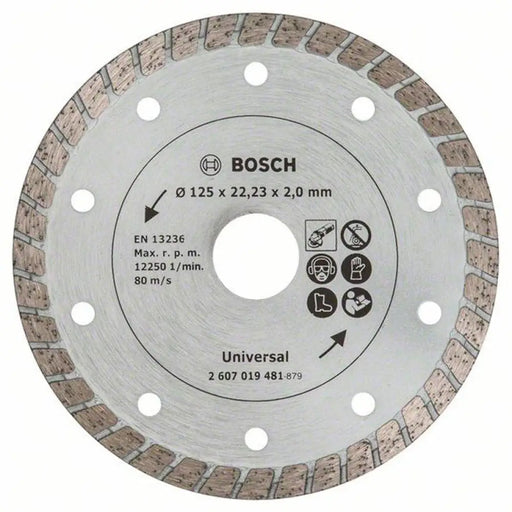 ДИАМАНТЕН ДИСК ЗА РЯЗАНЕ НА НЕМЕТАЛ BOSCH 125x2x22.23