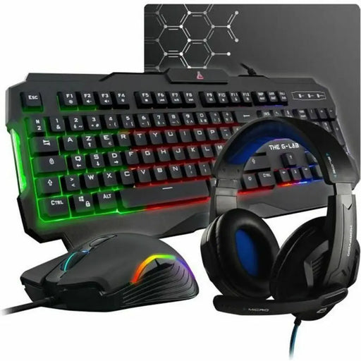 Клавиатура с мишка The G-Lab COMBO-ARGON-E/FR Azerty френски