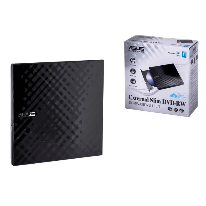 Външно USB DVD записващо устройство ASUS SDRW-08D2S-U LITE