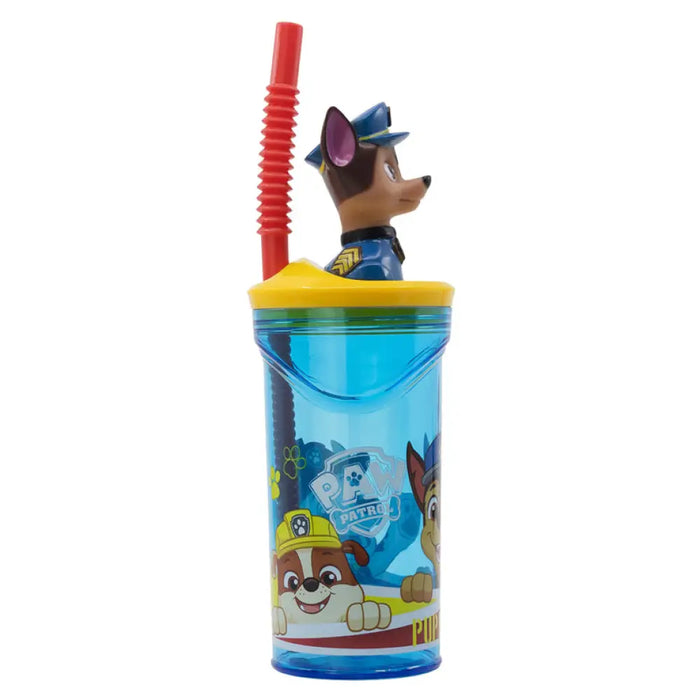 БУТИЛКА СЪС СЛАМКА 3D 360 ML PAW PATROL MAXHOME