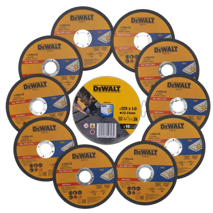 ДИСК ЗА РЯЗАНЕ НА НЕРЪЖДАЕМА СТОМАНА DEWALT DT3507-QZ 10 БР.