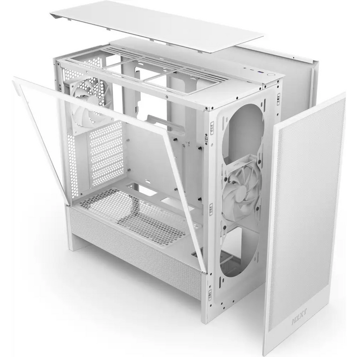 Кутия NZXT H5 Flow 2024 White Mid-Tower