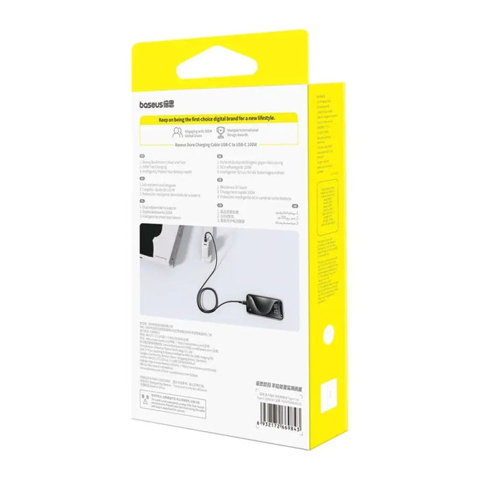 Кабел за бързо зареждане Baseus Dura Type C към Type C 100