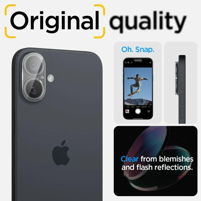 Закалено стъкло Spigen Optik Glas.tR за камера iPhone 16
