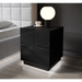 Нощно шкафче Cama REJA черен гланц/черен гланц