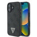 Кожен 4G калъф Guess Triangle Strass MagSafe за iPhone 16