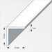 ЪГЛОВ ПРОФИЛ PVC САМОЗАЛЕПВАЩ 10X10 ММ 1 М ALFER ALUMINIUM