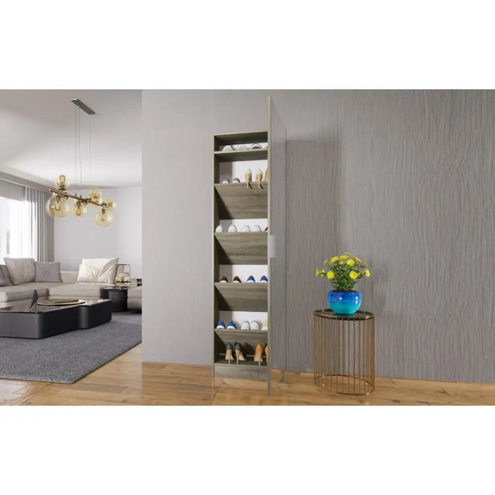 ШКАФ ЗА ОБУВКИ С ОГЛЕДАЛО IRIM CAESAR 50Х170Х23 СМ.