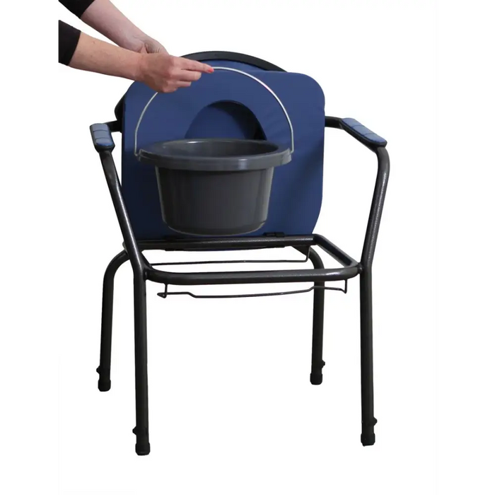 Санитарен стол OPEN с регулиране на височината Морско син