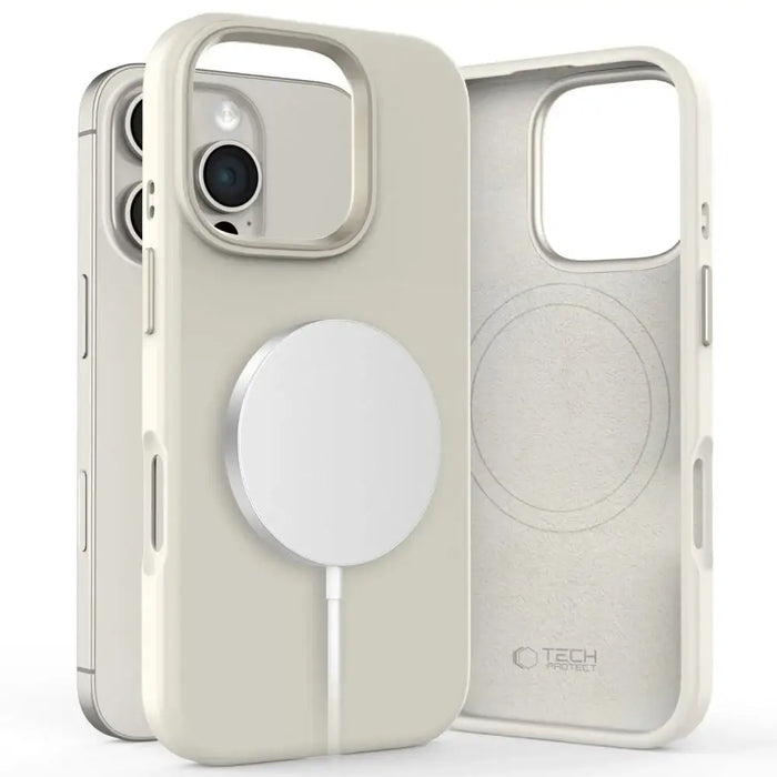 Силиконов PU MagSafe калъф Tech-Protect за iPhone 16 Pro