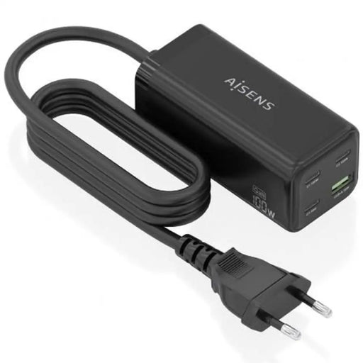 Безжично зарядно Aisens ASCH-100W4P054-BK Черен 100 W