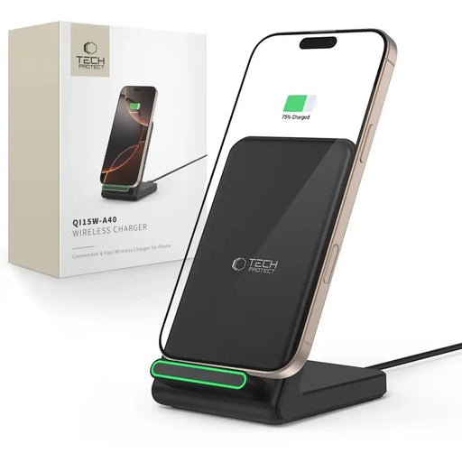 Безжично зарядно Tech-Protect QI15W-A40 - черно