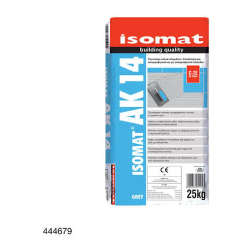 ЛЕПИЛО ЗА ПЛОЧКИ И ГРАНИТОГРЕС ISOMAT AK-14 СИВ