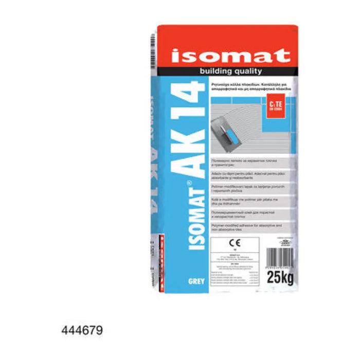 ЛЕПИЛО ЗА ПЛОЧКИ И ГРАНИТОГРЕС ISOMAT AK-14 СИВ