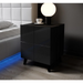 Нощно шкафче Cama REJA черен гланц/черен гланц