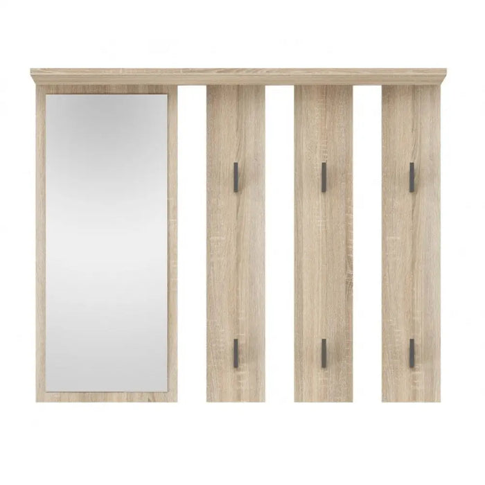 Закачалка + огледало PARMA 100x15x.81.5 см дъб сонома