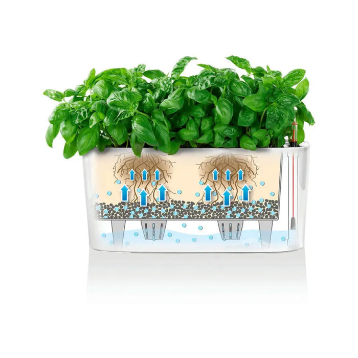 КАШПА 40X15X18CM С НАПОИТЕЛНА СИСТЕМА LECHUZA DELTA 20