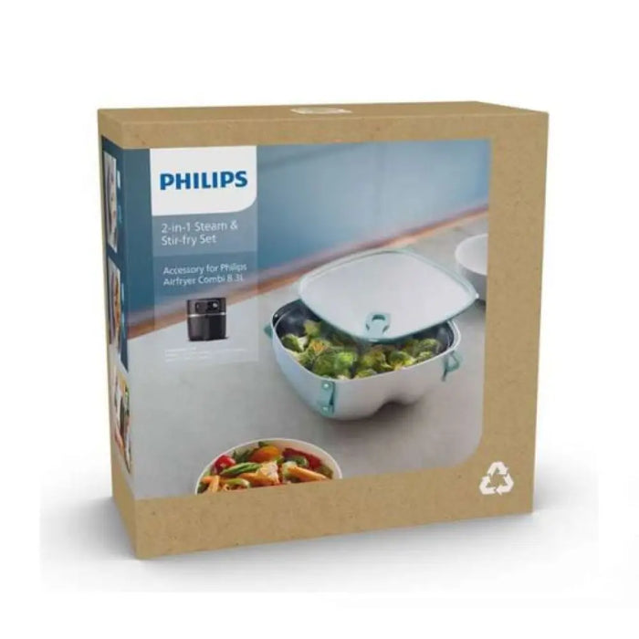 Комплект 2 в 1 за готвене на пара и бързо пържене PHILIPS