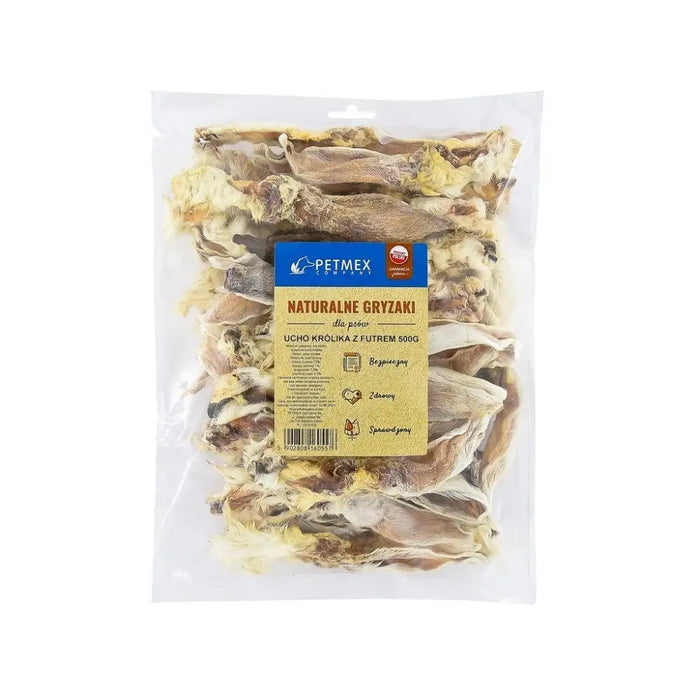Дъвкачка за кучета PETMEX Заешко ухо с козина 500гр