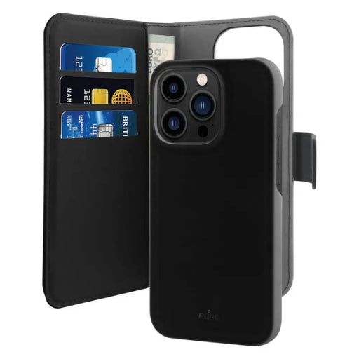 Подвижен калъф Puro Wallet MagSafe 2in1 PU кожен калъф