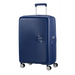 Среден куфар Soundbox American Tourister - полунощен темно