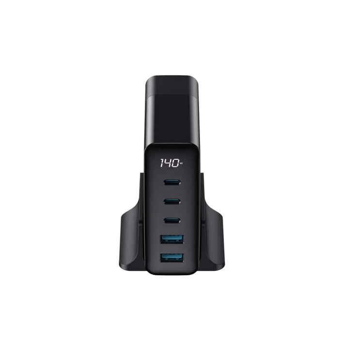 Havit UCLE004 EU - GaN петпортово зарядно за пътуване 140 W