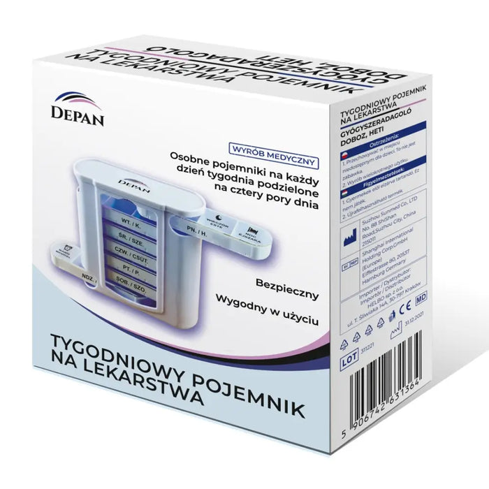 Медицински седмичен контейнер за лекарства