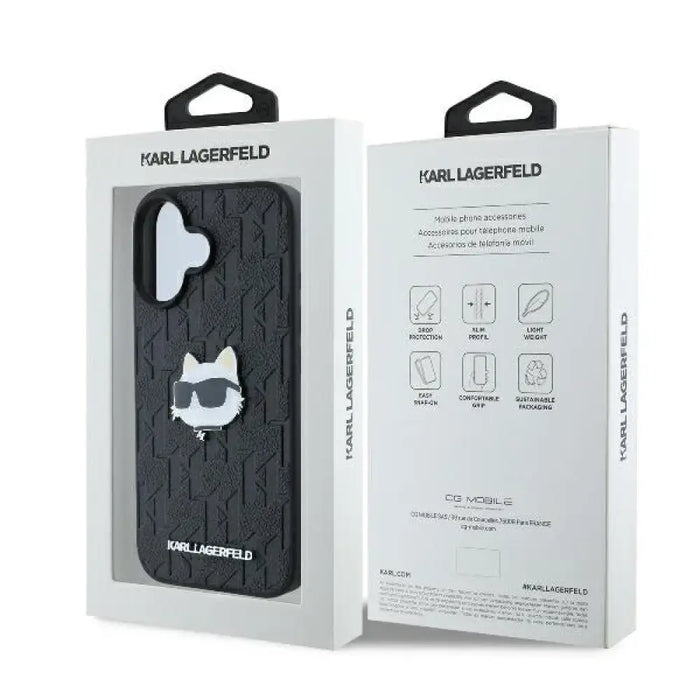 Калъф за iPhone 16 с монограм Choupette на Karl Lagerfeld