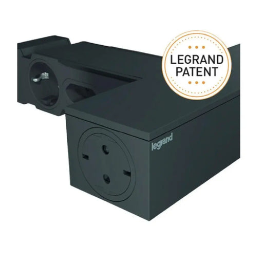 РАЗКЛОНИТЕЛ ЗА TV ЗОНА 4х2Р + Е и 4х2Р LEGRAND - ЧЕРЕН