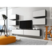 Холна гарнитура Cama ROCO 2 (2xRO1 + 4xRO3) черно/черно/бяло