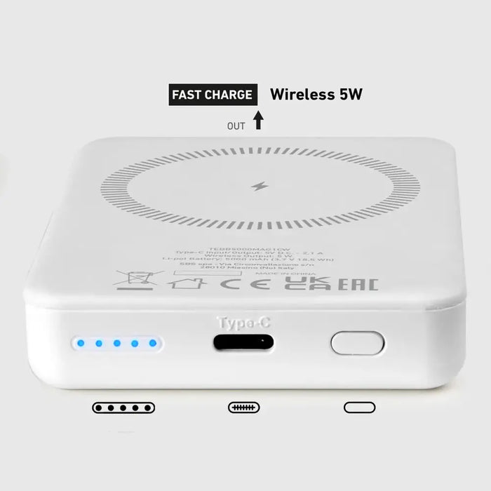 Преносима батерия Powerbank SBS TEBB5000MAG1CW 5000 mAh