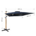 ЧАДЪР 400X300CM GARDEN KINGS BIG ROMA