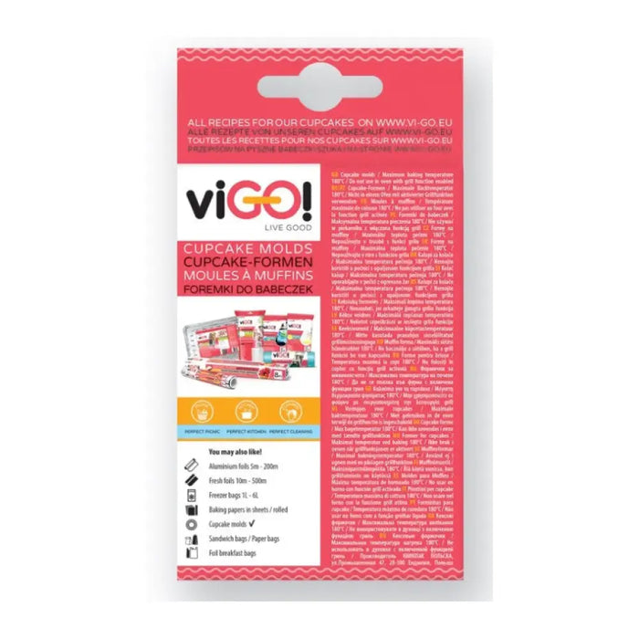 ХАРТИЕНИ ФОРМИ ЗА КЕКСЧЕТА 40 БР. STANDARD VIGO