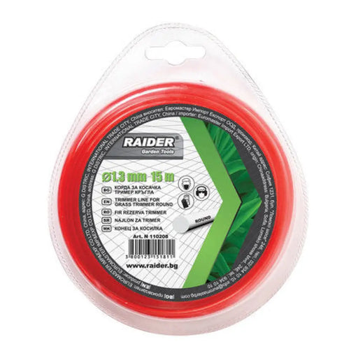 КОРДА ЗА ТРИМЕР ПРОФИЛ КРЪГ RAIDER 1.3 ММ 15 М