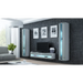 Поставка за телевизор Cama VIGO NEW 30/140/40 бяло/сив гланц