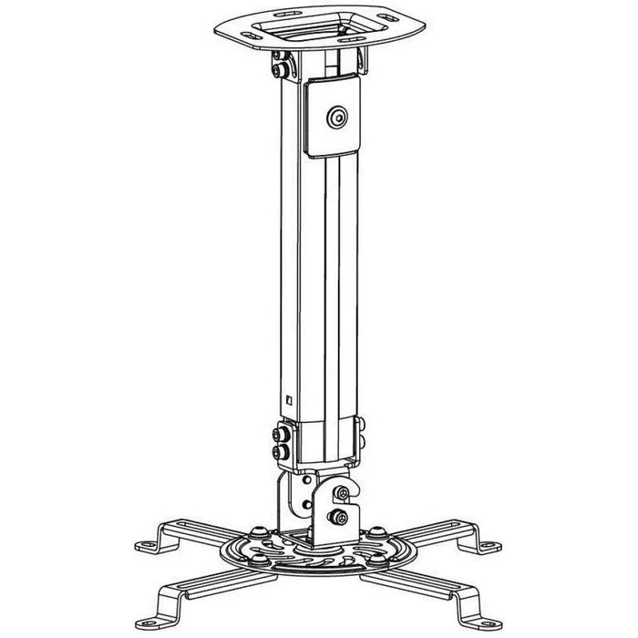 Удължител за таванна опора за проектор Techly 545-900 mm