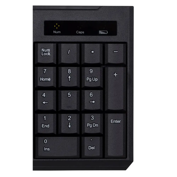 Безжична черна клавиатура Activejet K-3911W с 1x 1.5V AAA