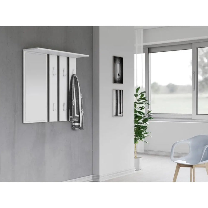 Закачалка за дрехи Topeshop OPAL WIESZAK BIEL Бяла