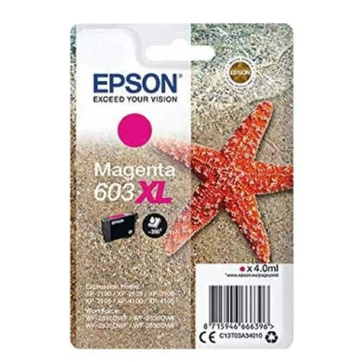 Оригиална касета за мастило Epson 603 XL Пурпурен цвят (10