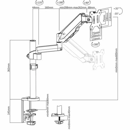 Поставка за монитор V7 DM1TA-1E 17’’ 32’’