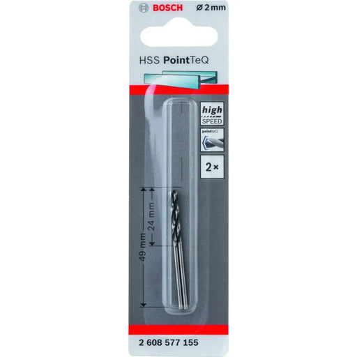 СВРЕДЛО ЗА МЕТАЛ BOSCH HSS PointTeQ 2x24x49