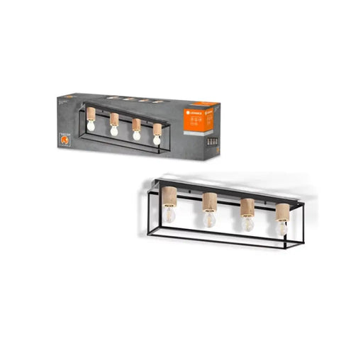 ДЕКОРАТИВНА ЛАМПА ЗА ТАВАН DECOR NAIROBI CEILING BK WD E27