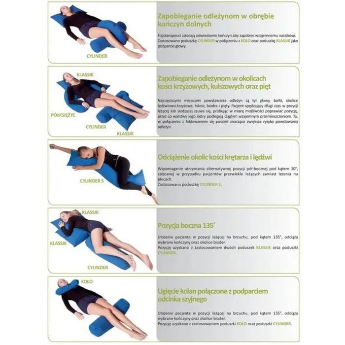 Възглавница за позициониране на легло U-образен полумесец