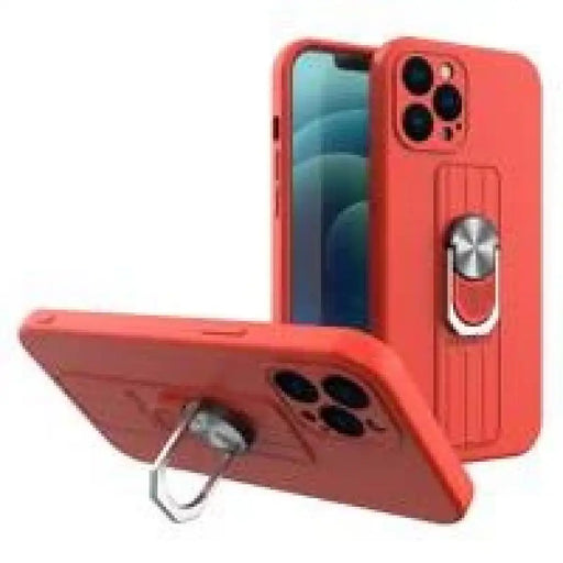 Силиконов калъф Ring Case със захващане за пръсти и стойка